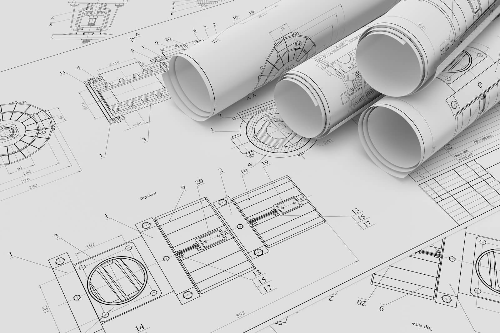 Technical drawing stock images