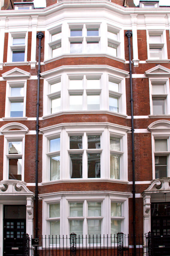 Traditional timber bay windows on residential homes