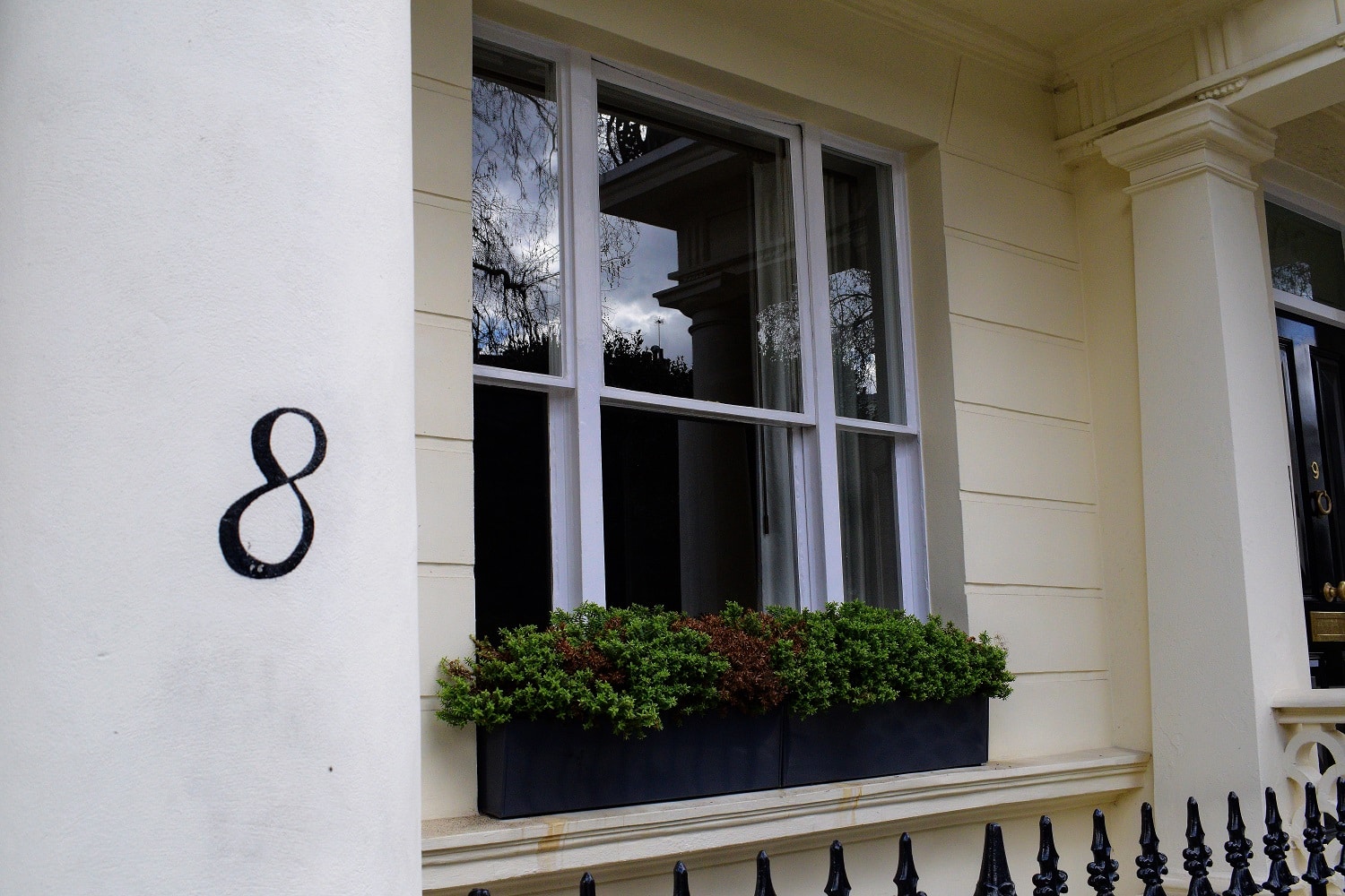 Leinster Square Venetian residential sash window