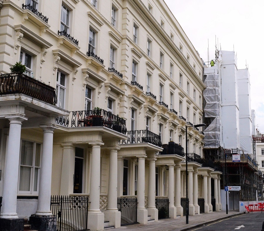 Refurbishment for a new single glazed project on Leinster Square in London
